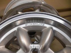 Ford Escort Cortina Capri 6x13 Alloy Wheel Set Jbw Superlite 13x6 Silver
