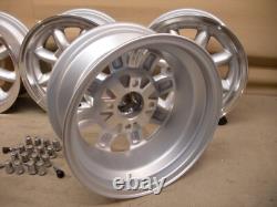 Ford Escort Cortina Capri 6x13 Alloy Wheel Set Jbw Superlite 13x6 Silver