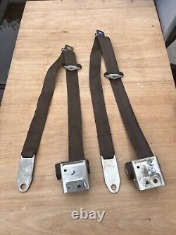 Ford Escort Cortina Seat Belts Pair RETRACTABLE Brand New Original Ford 69BBT