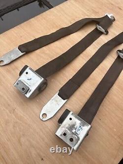 Ford Escort Cortina Seat Belts Pair RETRACTABLE Brand New Original Ford 69BBT