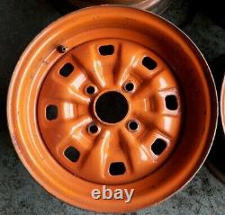 Ford Escort MK1 MK2 Capri Cortina Steel Wheels 5J x 13 inch 79ABCBBB Set of 4