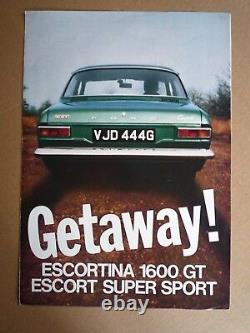 Ford Escort Mk1 Gt Lotus Twin Cam Supercharged Brochure (allard Cortina Savage)