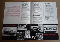 Ford Escort Mk1 Gt Lotus Twin Cam Supercharged Brochure (allard Cortina Savage)