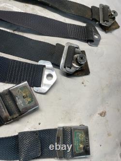 Ford FoMoCo 1960s Cortina Anglia 105e Mk1 Escort Static 3 Point Seat Belts Set