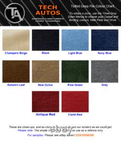 Over Mat Set Handmade to Order Tufted Deep Pile Ford Cortina Mk1 & Mk2