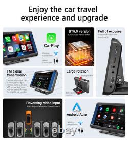 Portable 7in Touch Screen Monitor Wireless/Wired Apple CarPlay Car MP5 Player