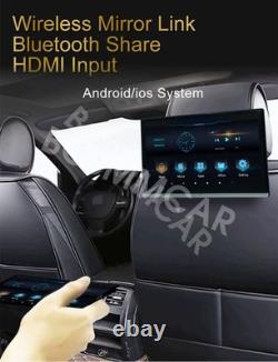 Rotatable Vehicle Headrest Monitor Car Rear Seat Video TV Player FM Bluetooth