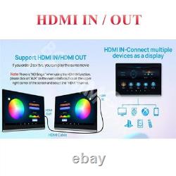 Rotatable Vehicle Headrest Monitor Car Rear Seat Video TV Player FM Bluetooth