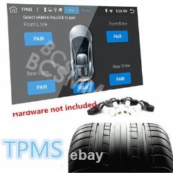 Rotatable Vehicle Headrest Monitor Car Rear Seat Video TV Player FM Bluetooth