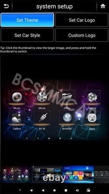 Rotatable Vehicle Headrest Monitor Car Rear Seat Video TV Player FM Bluetooth