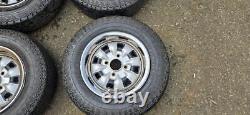 Set Of 4 Original Sports Steel Wheels Escort Mk2 Cortina Mk3 Mk4 Mk5 Dartboard