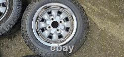 Set Of 4 Original Sports Steel Wheels Escort Mk2 Cortina Mk3 Mk4 Mk5 Dartboard