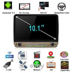 Single 1DIN 10.1in HD Touch Screen Car Stereo Radio GPS Navigation FM MP5 Player