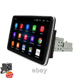 Single Din Car 10in Touch Screen Stereo Radio GPS WiFi Android 9.1 With Camera