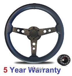 Steering Wheel And Boss Kit Fit Escort Mk1 Capri Triumph Sprite Mg Austin Healey
