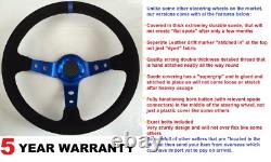 Suede Deep Dish Steering Wheel And Boss Kit Hub Fit Mazda Escort Cortina Mk1 Mk2