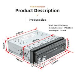 Touch Screen Car Stereo MP5 Player Radio BT For Carplay Android Auto Head Unit