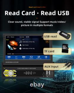 Touch Screen Car Stereo MP5 Player Radio BT For Carplay Android Auto Head Unit