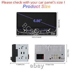 Touch Screen Car Stereo Radio For Apple Wireless Carplay Android Auto Double Din