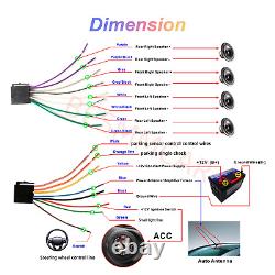 Touch Screen Car Stereo Radio For Apple Wireless Carplay Android Auto Double Din