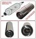 Universal T304 Stainless Steel Exhaust Performance Silencer 14x4x 46mm- Frd1