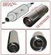 Universal T304 Stainless Steel Exhaust Performance Silencer 14x5x 58mm- Frd1