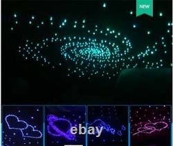 Universal 32W 490Pcs Fiber Optic RGB LED Car Roof Ceiling Star Light Lamp BT APP