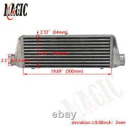 Universal Bar&Plate Front Mount Intercooler 50018064 FMIC 2.5 In/Outlet SL