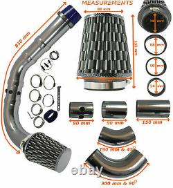 Universal Performance Cold Air Feed Induction Intake Kit Carbon Chrome Frd1