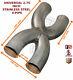 Universal Stainless Steel Exhaust X Pipe Piece Adapter 2.75'' Xp275-frd1