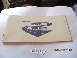 VINTAGE RARE FORD CAPRI-CORTINA-ESCORT-FIESTA Genuine Service Record Book