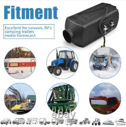 12v 5kw Air Diesel Chauffage LCD Commutateur + Silencer Constante Temp Pour Remorques De Camions Rv