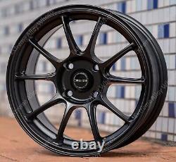 15 Jantes en Alliage SR-9 Noires Compatibles avec Ford B Max Cortina Courier Ecosport 4x108