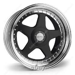 17 Jantes en Alliage F5 Noires de 17 Pouces Compatible avec Ford B Max Cortina Courier Ecosport 4x108