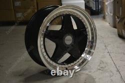 17 Jantes en Alliage F5 Noires de 17 Pouces Compatible avec Ford B Max Cortina Courier Ecosport 4x108