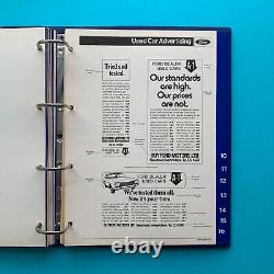 1973 Ford Concessionnaire De Voitures Publicité / Commande De Vente Livre Escort Capri Cortina Etc