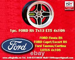 1 Circle Ford Lotus Talbot Rs 7x13 Et+5 4x108 Escorte Capri Taunus Roue Cortina
