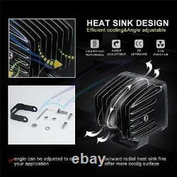 2X 3Cube Pods Lampes de Travail LED BT RGB Halo Yeux d'Ange Kit de Poursuite + Faisceau de Câblage