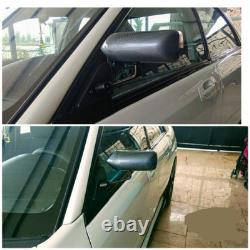 2 x rétroviseurs latéraux de voiture réglables, style fibre de carbone, couleur bleue miroir