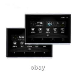 2x10.1 Quad-core Car Moniteurs Tactiles Écran Hd Headrest Android 6.0 Bt Hdmi Fm