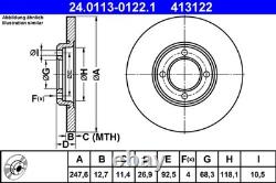 2x DISQUE DE FREIN 24.0113-0122.1 POUR HYUNDAI FORD ESCORT/Mk/II/Turnier/Break/? 1.6L