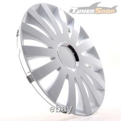 4 Enjoliveurs de roue 15 pouces Couvertures Sail blanc pour Citroën Ford Lancia MI