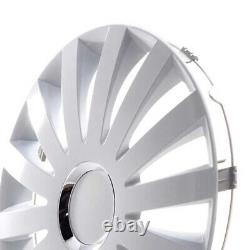 4 enjoliveurs de roue 13 pouces couvercles Sail blanc pour Citroën Ford Lancia MI