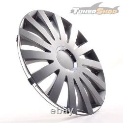 4 enjoliveurs de roue de 13 pouces en gris voilier pour Citroën Ford Lancia MIN