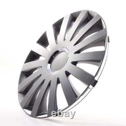 4 enjoliveurs de roue de 13 pouces en gris voilier pour Citroën Ford Lancia MIN