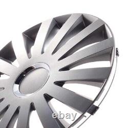 4 enjoliveurs de roue de 13 pouces en gris voilier pour Citroën Ford Lancia MIN