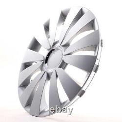 4 enjoliveurs de roues de 15 pouces Sky silver pour Citroën Ford Lancia MINI Re