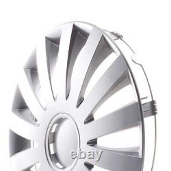 4 enjoliveurs de roues de 17 pouces Wind silber pour Citroën Ford Lancia MINI R