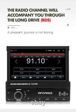 7in 1din Voiture Stéréo Radio Enregistreur Gps Bluetooth Carplay Lecteur Mp5 Écran Tactile
