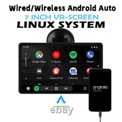 7in Moniteur De Voiture Écran Tactile Hd Sans Fil Carplay Android Gps Bluetooth Portable